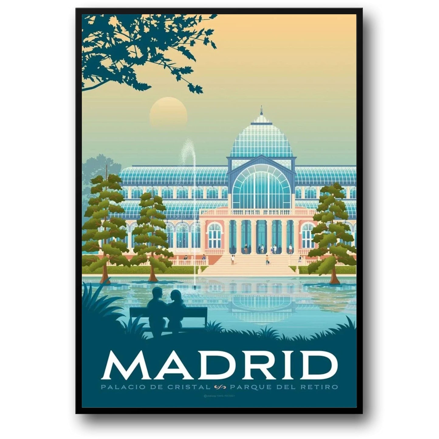 Madrid Cityscape | Vibrant Travel Art