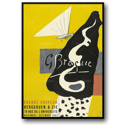 Georges Braque | Graveur 1953 | Vintage French Artwork