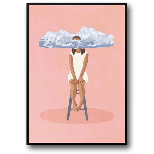 Fantastical Humans Poster | The Art of Playfulness | Head In The Clouds Dreamy Art
