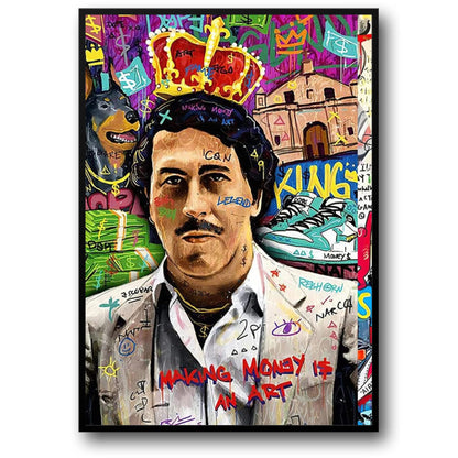 Graffiti Wall Art Poster | Pop Art Canvas Print | Movie Icon Poster | Home Decor Wall Art | Living Room Artwork
