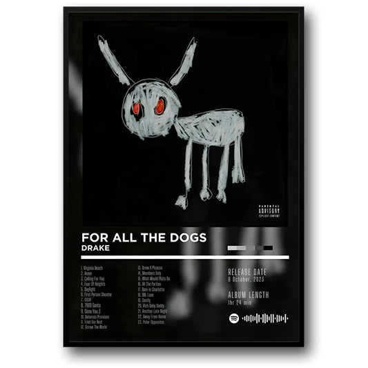 Drake | For All The Dogs | Iconic Rap Art