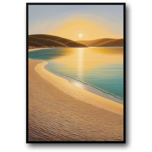 Calm Ocean Scene | Coastal Landscape Art | Wall Decor Poster | Relaxing Seascape | Beach View | Ocean Vibes | Tranquil Water Poster