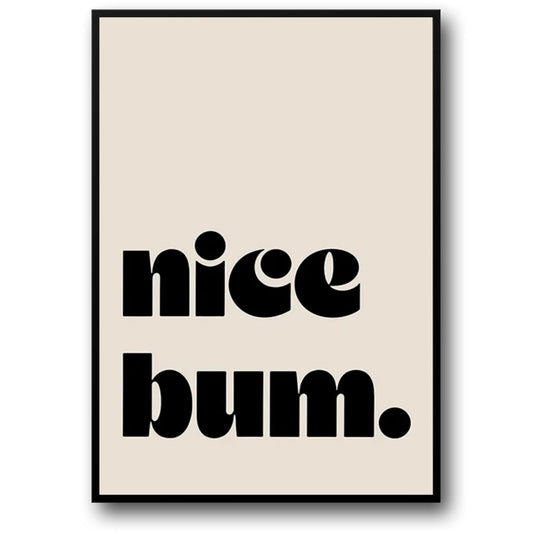 Nice Bum | Vintage Pink Cartoon