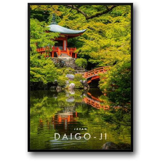 Daigo-ji Temple | Kyoto | Serene Temple Reflections | Historical Japanese Temples | Japanese Architecture Posters