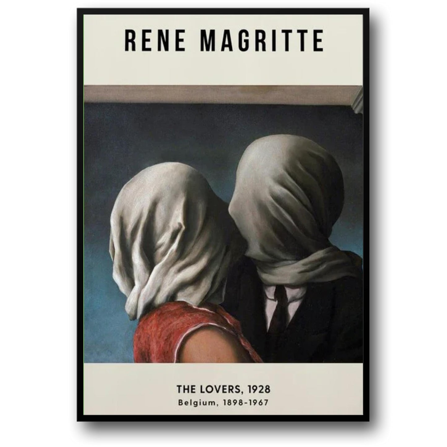 Rene Magritte | The Lovers 1928 | Surreal Art