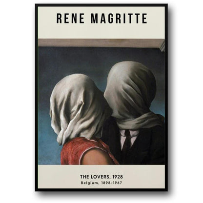 Rene Magritte | The Lovers 1928 | Surreal Art