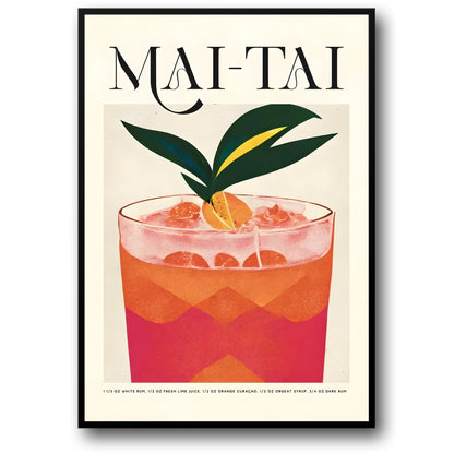 Vintage Mai-Tai Art | Mid-Century Modern