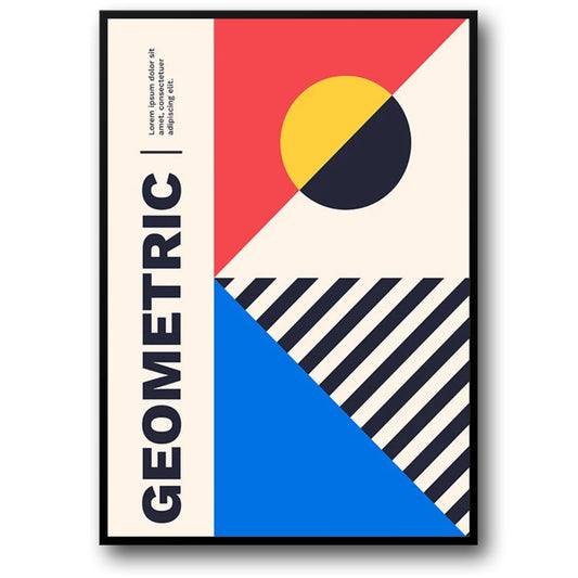 Bauhaus Design | Geometric Art Poster | Modern Wall Decor | Abstract Pattern Art | Home & Office Decoration | Unframed Geometric Print | Minimalist Style | Bauhaus Influence | Unique Art Piece