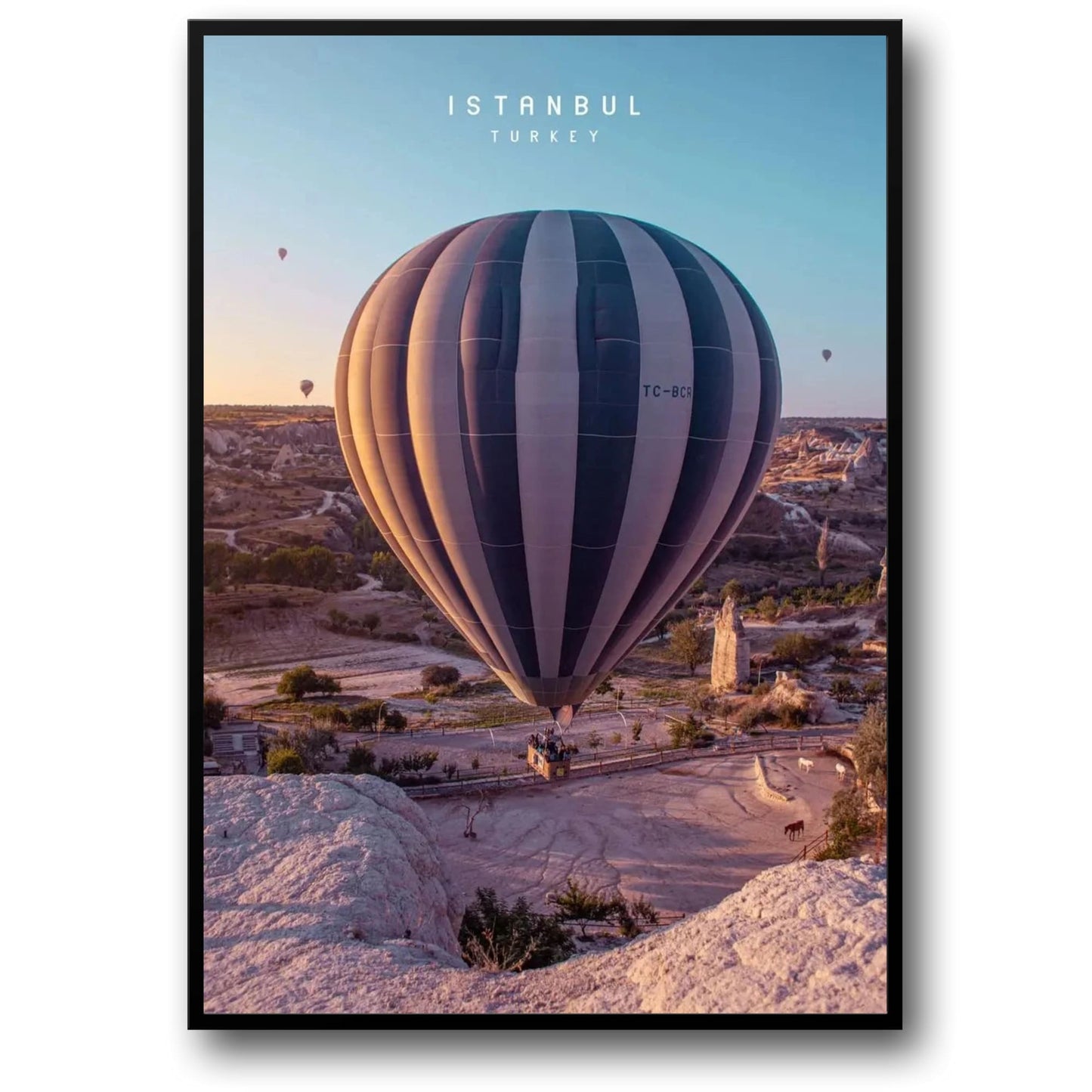 Hot Air Balloon, Cappadocia | Istanbul | Constantinople | Turkey | Serene Balloon Adventures | Collectible Turkey Travel Posters