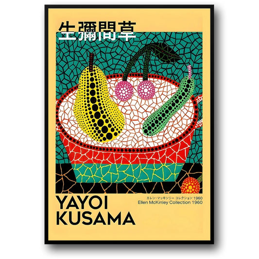 Yayoi Kusama | Colorful Fruits Abstract