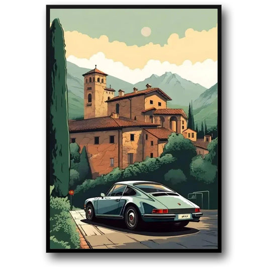 Porsche 911 | Serene Twilight | Old Monastery
