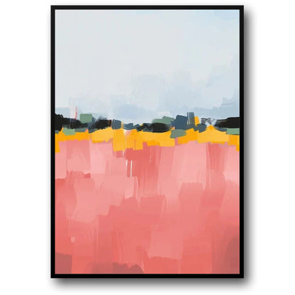 Twisted Terrain Abstract | Colorful Modern Graphic Art