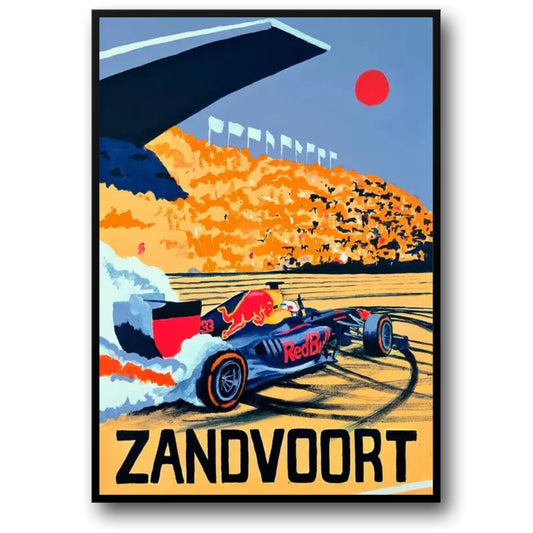 Zandvoort Circuit Poster | Formula 1 Dutch Grand Prix | Racing Enthusiast Wall Art | Automotive Decor