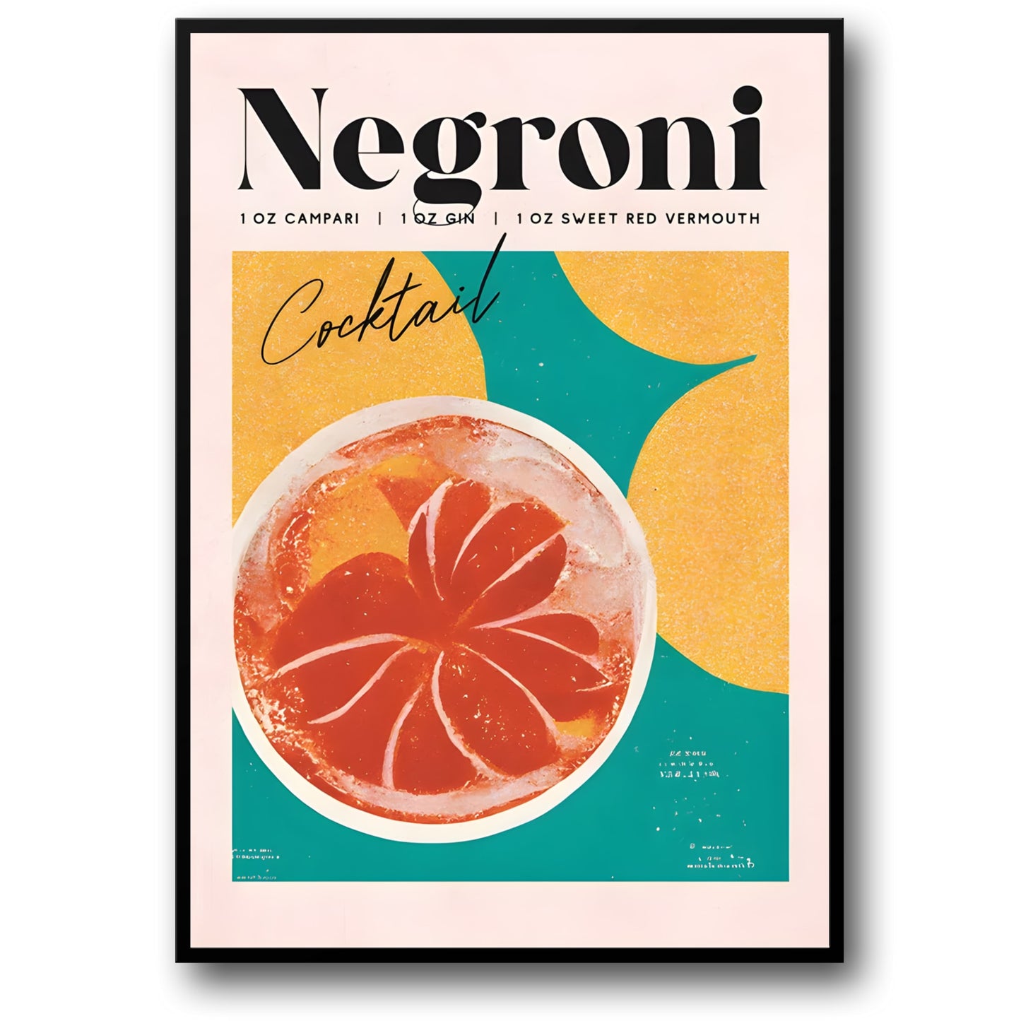 Cocktail Party - Negroni Cocktail Poster