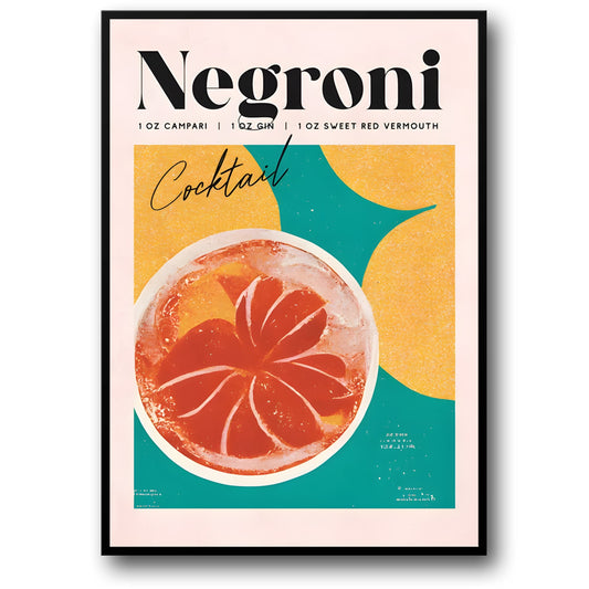 Cocktail Party - Negroni Cocktail Poster