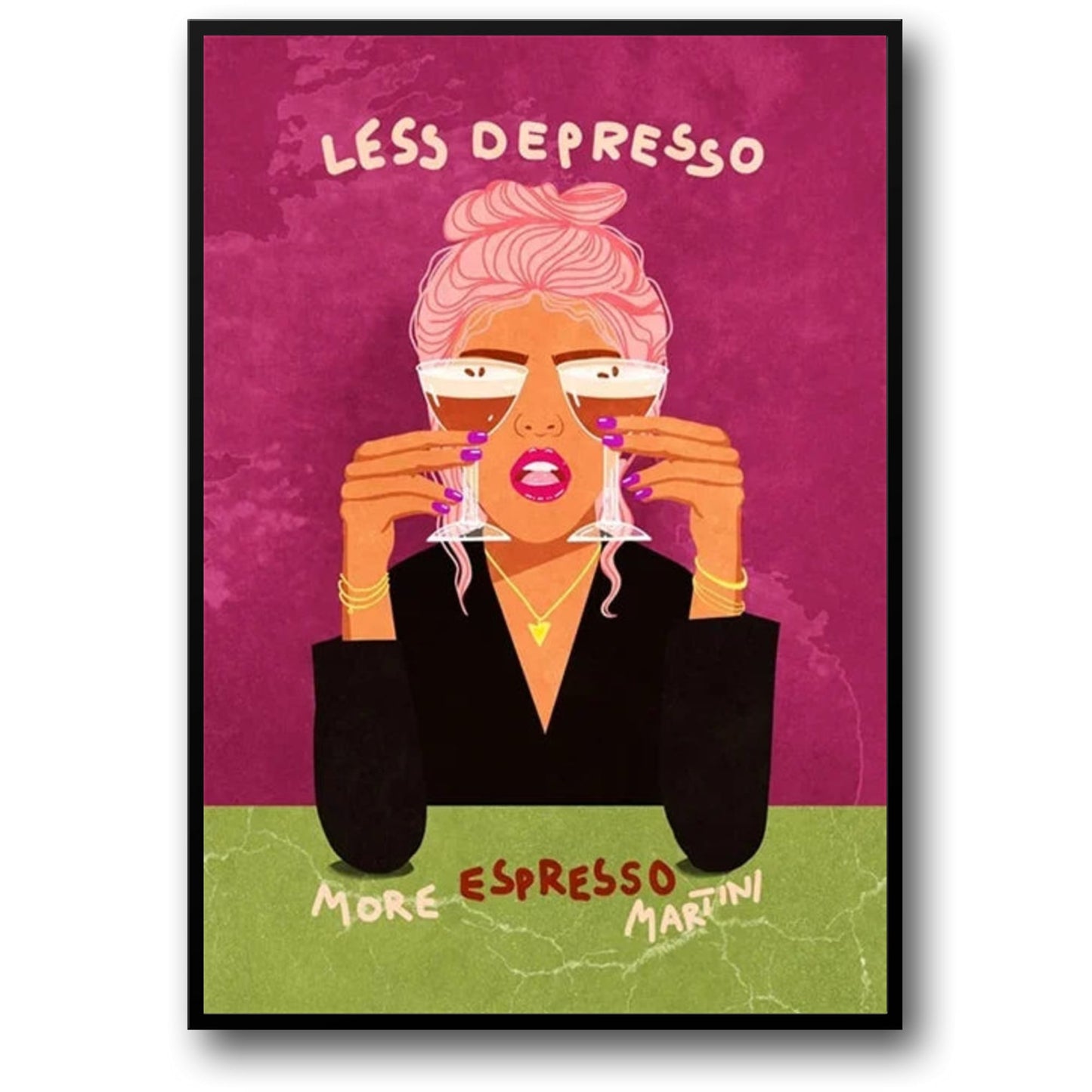 Less Depresso More Espresso Martini | Fun Bar Quote