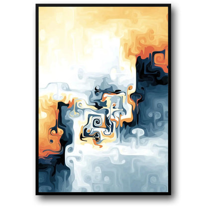 Between Worlds | Abstract Color Contrast