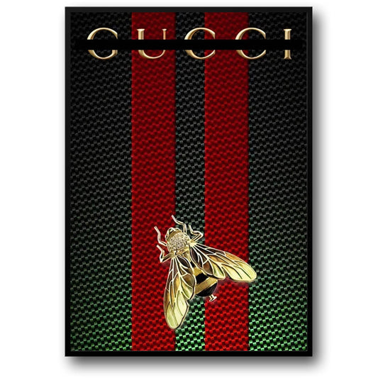 Bee Stripe Poster | Alessandro Michele | Legends Of Gucci | Art Decor | Home Wall Poster
