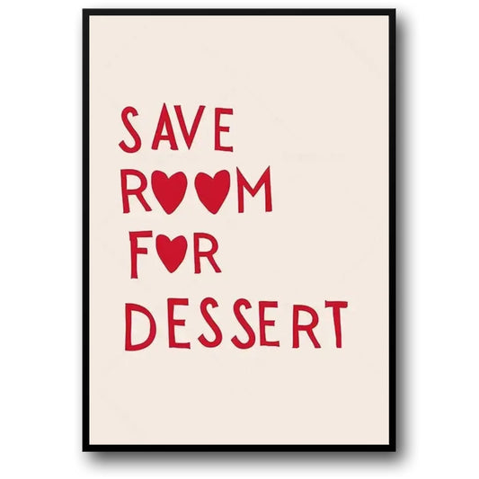 Hand Drawn Minimalist Dessert Art | Monochrome Kitchen Poster | Modern Dining Room Decor | Black and White Artwork