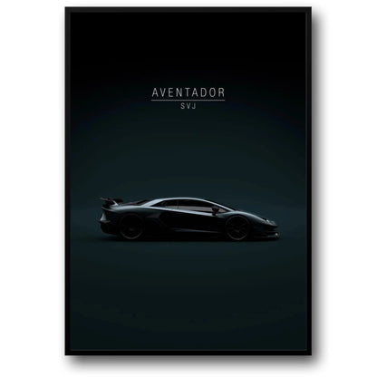Lamborghini Aventador SVJ | Iconic Supercar Art | Luxury Automotive Poster | High-Quality Wall Decor