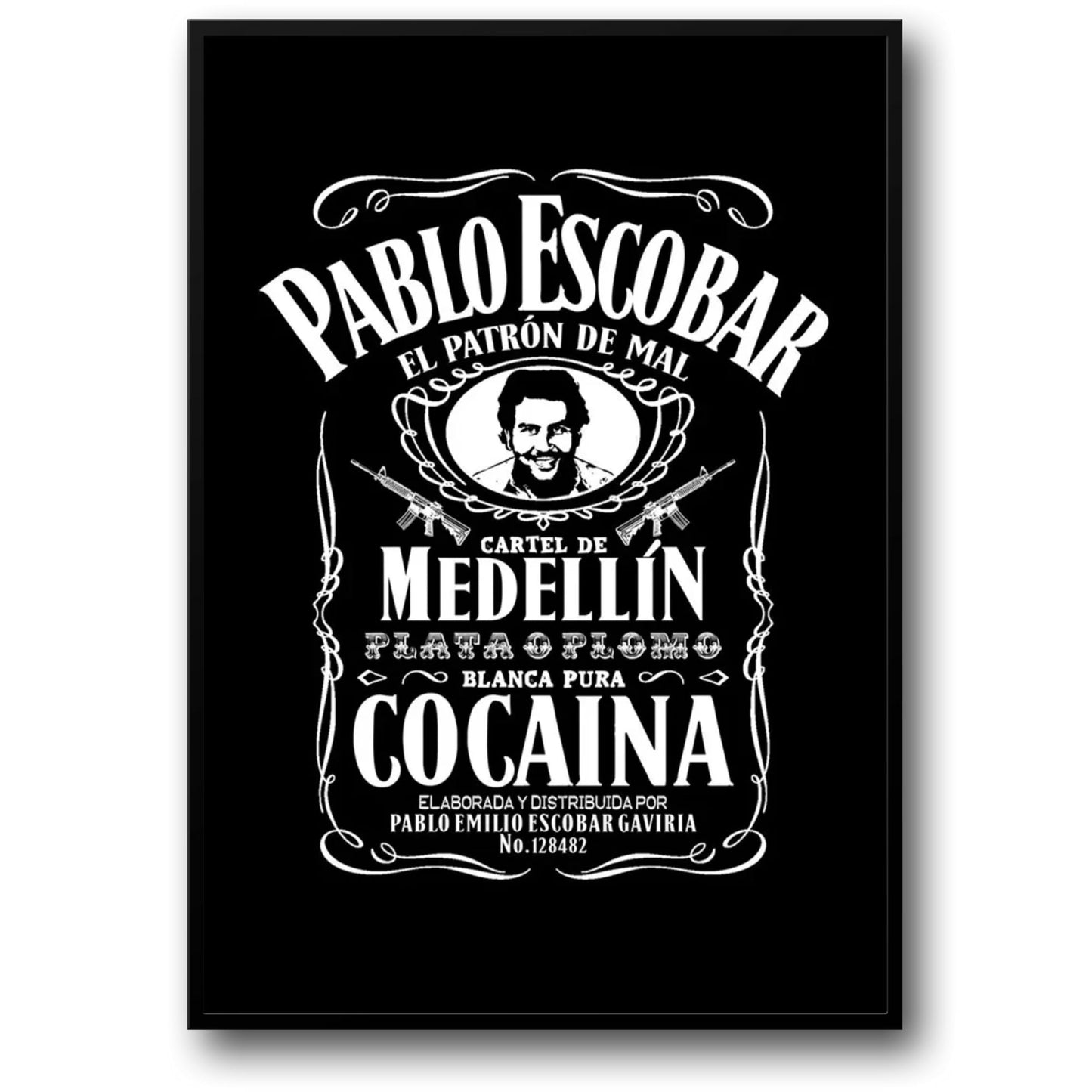 Pablo Escobar | Vintage Whiskey Label Art