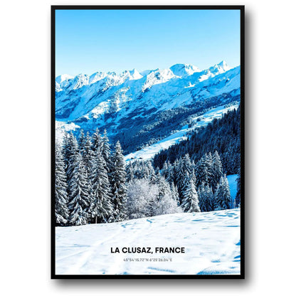 Sunlit Snowy Peaks | La Clusaz | Winter Wonderland
