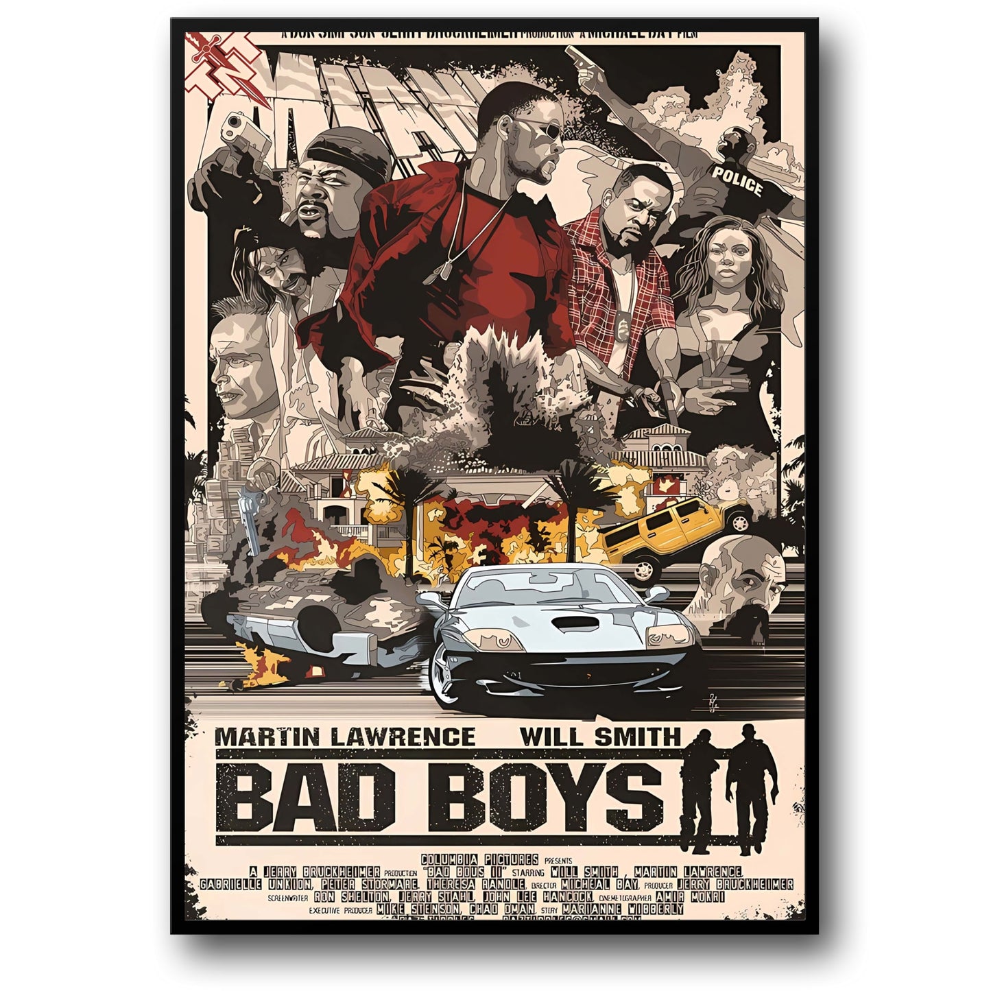 BAD BOYS | Will Smith | Movie Poster