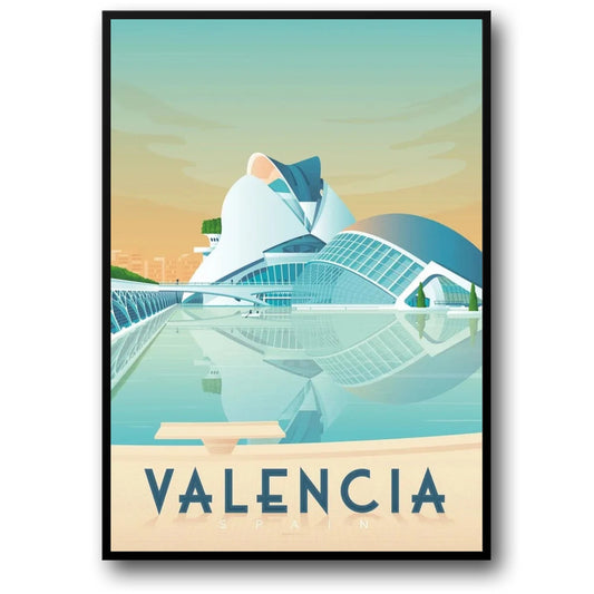 Valencia | Iconic Destinations | Travel Poster | Scenic Wall Art | Cityscape Decor | Spain Photography | 24x36 Inch