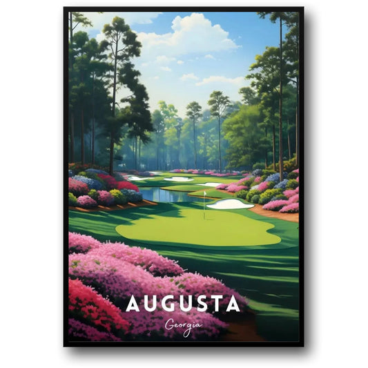 A Tribute To The World's Greatest Golf Courses | Golf Poster | Georgia | Augusta