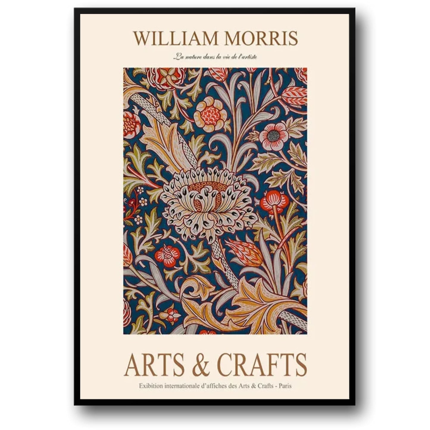 William Morris | Garden Flower Botanic Design Poster | Classic Home Decor Artwork | Floral Art Print