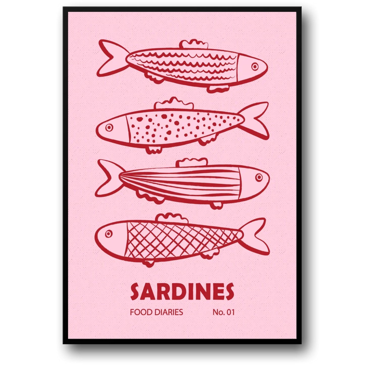 Sardines Food Diaries No. 01 | Nostalgic Culinary Poster