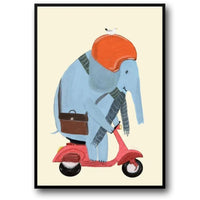 ELEPHANT'S SCOOTER COMMUTE
