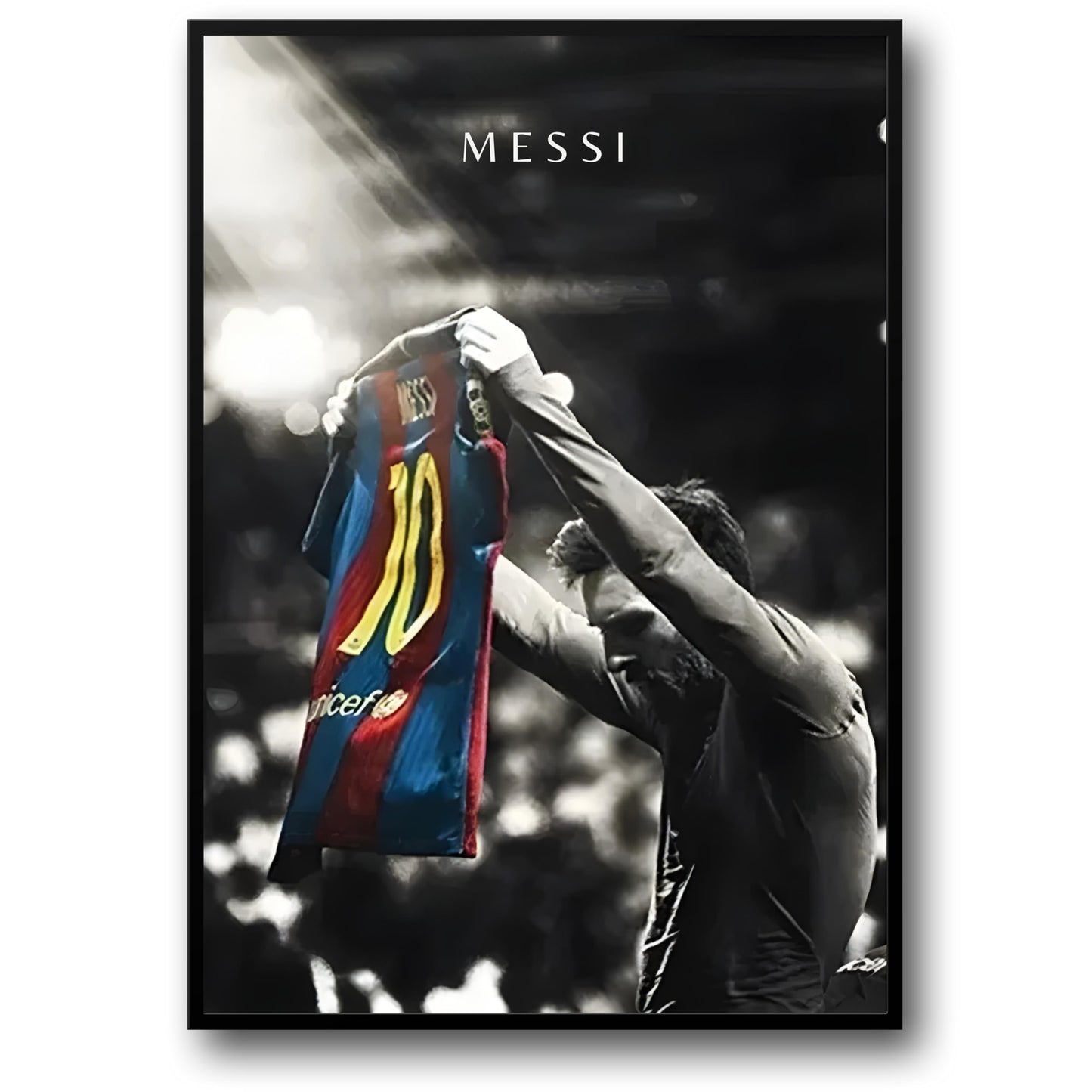 Lionel Messi | Black & White Soccer Celebration