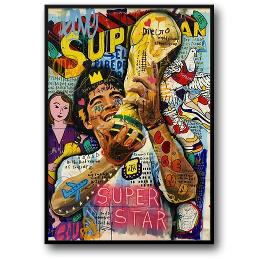 Graffiti Mural | Diego Maradona | Soccer Icon