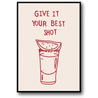 Give It Your Best Shot | Minimalist Black & White Inspiration