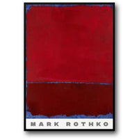 BORDEAUX AND RED ON BLUE