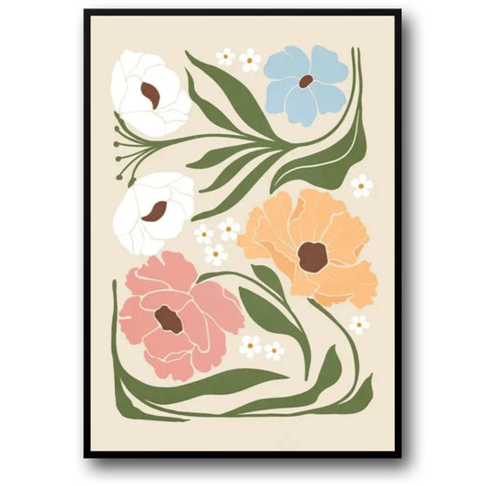 Blooming Beautiful Flowers | Minimalistic Floral Art