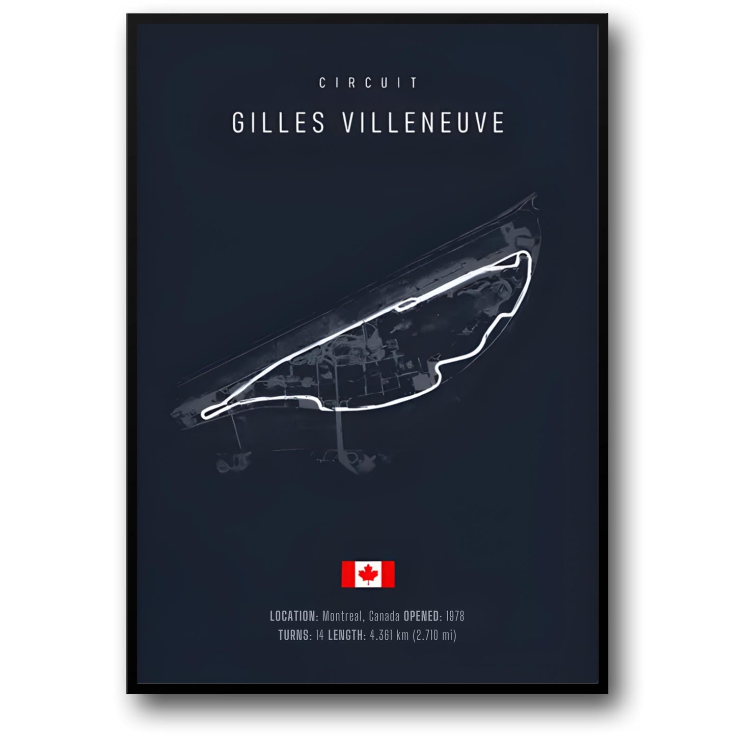 Gilles Villeneuve Circuit | F1 Track Layout Art