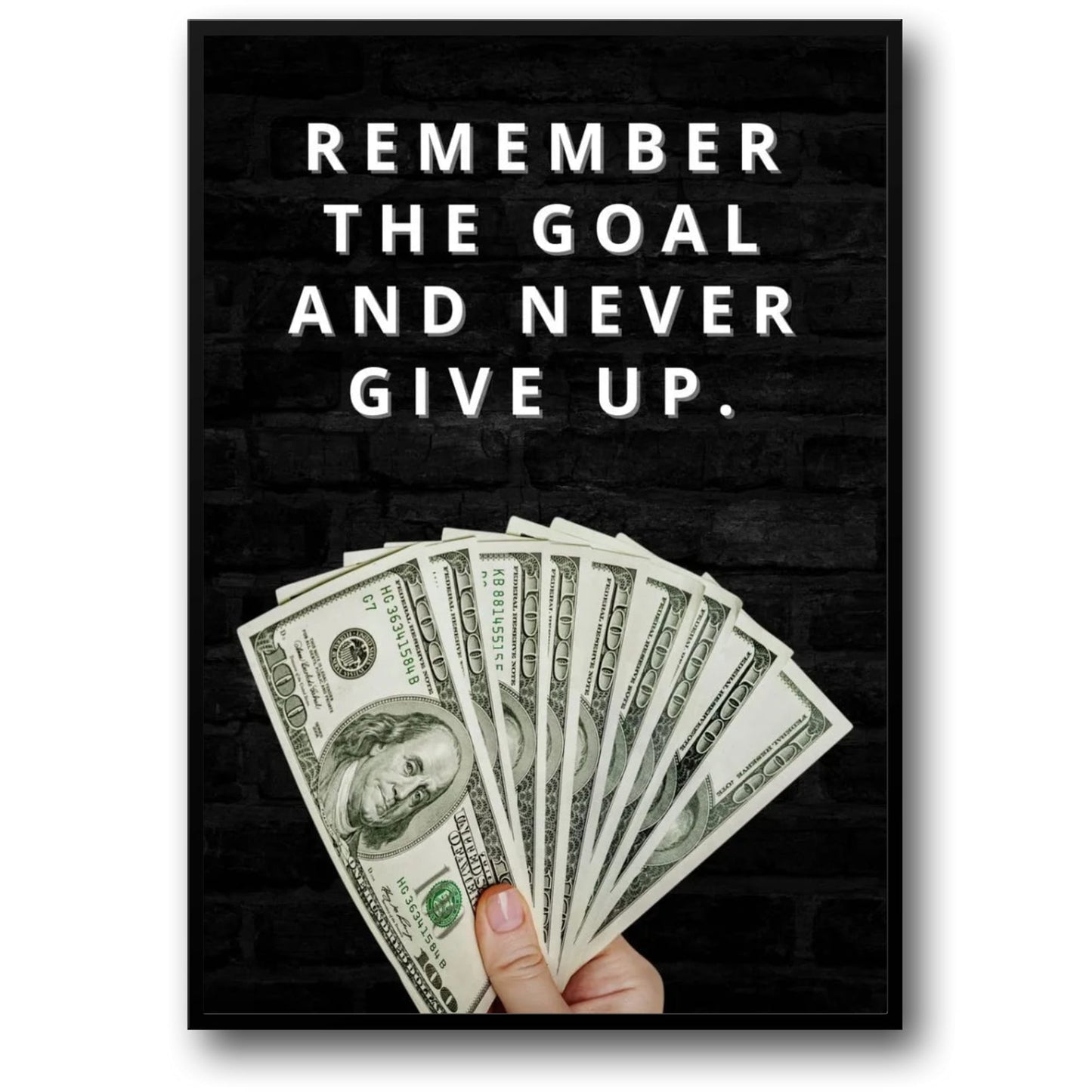Goal Motivation | Success-Driven Home Decor Poster