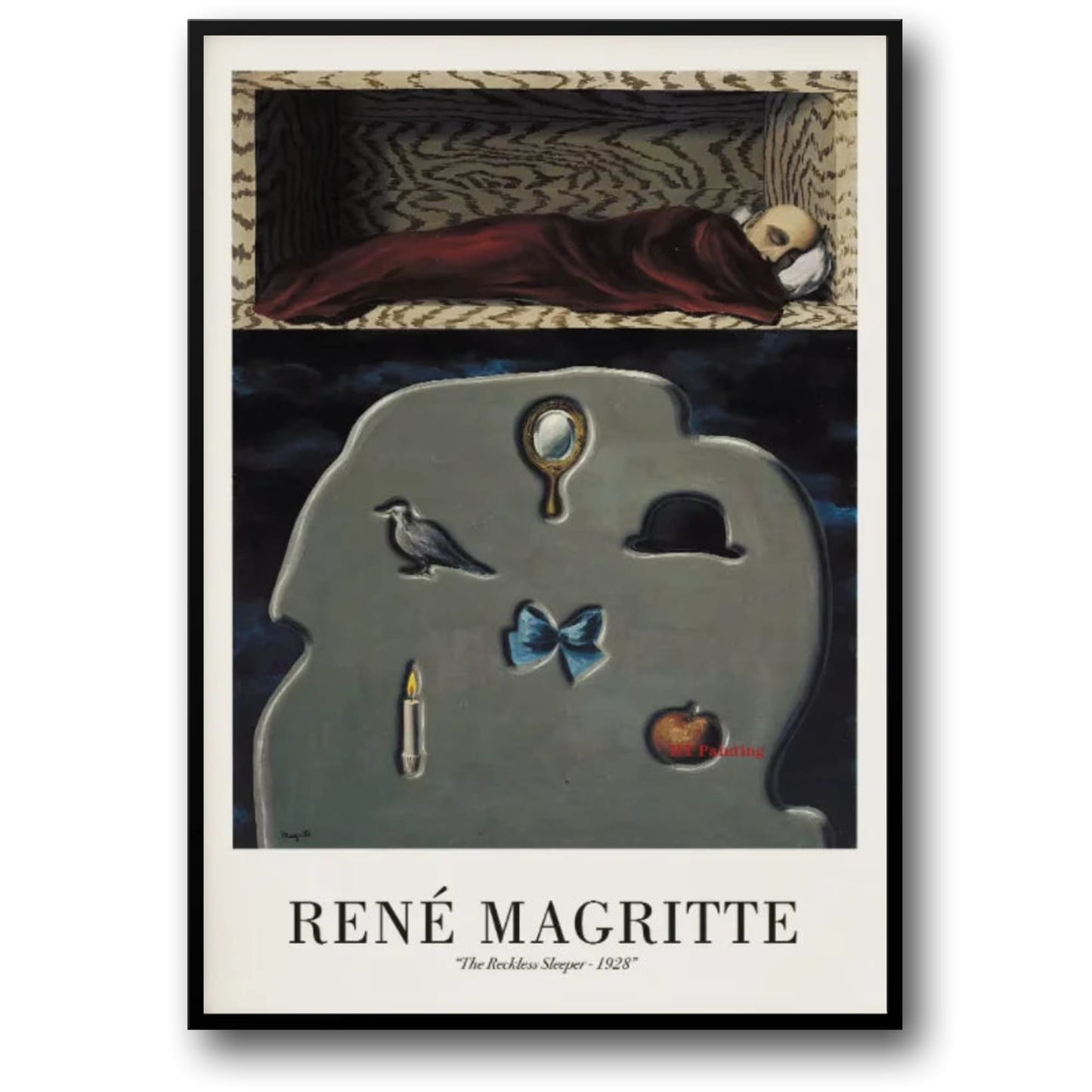 Rene Magritte The Reckless Sleeper 1928 | Surrealist Vintage Art