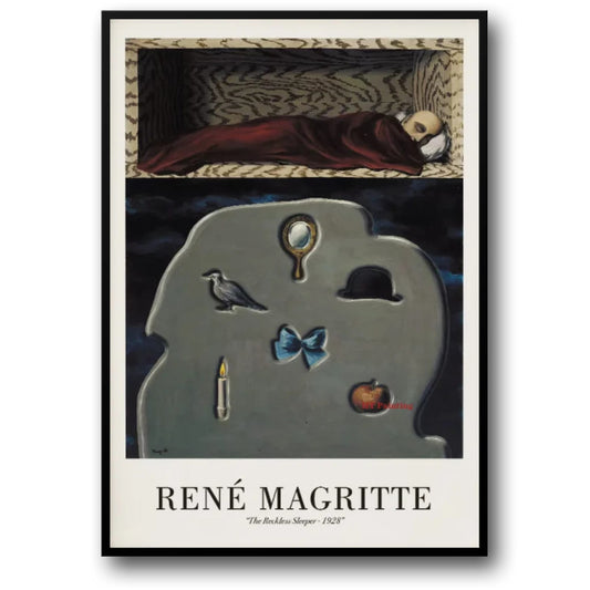 Rene Magritte The Reckless Sleeper 1928 | Surrealist Vintage Art