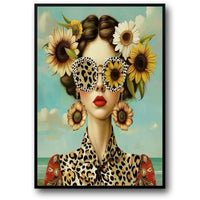 FLORAL GIRL: SUNFLOWER & LEOPARD CHARM