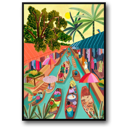 abstract india landscape poster