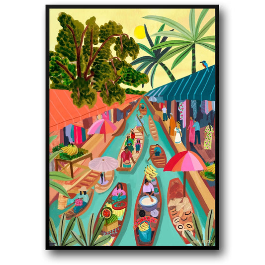 abstract india landscape poster