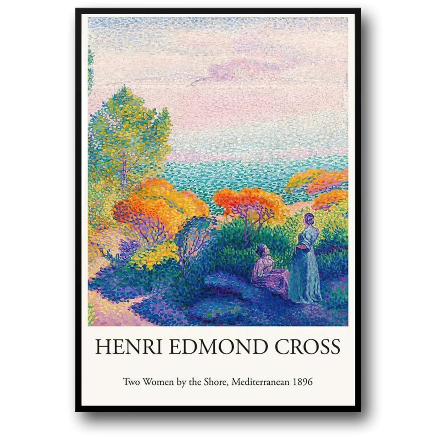 Henri Edmond Cross | Two Women by the Shore | Mediterranean Impressionist