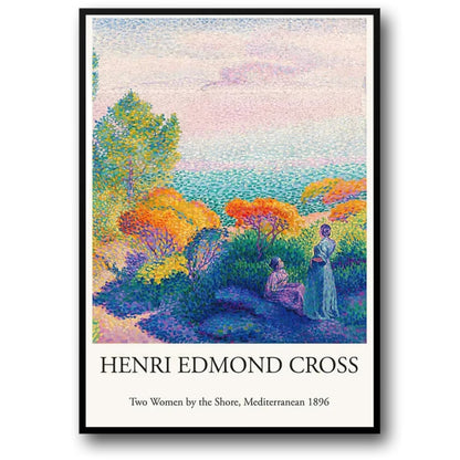 Henri Edmond Cross | Two Women by the Shore | Mediterranean Impressionist