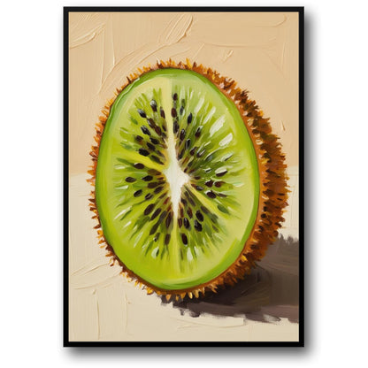 Fresh Kiwi | Wall Art Poster | Vibrant Decor | Fruit Print for Home & Kitchen | Botanical Illustration |  Poster Art for Living Room | Nature Inspired Wall Decor
