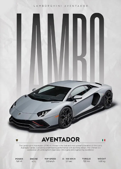 Lamborghini Veneno Huracan Countach | Hyper Car Art