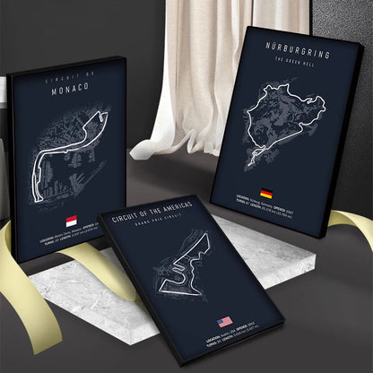 Circuit De La Sarthe | F1 Track Layout Poster | Formula 1 Racing Decor | Home Wall Art | Motorsport Gift | Racing Enthusiast