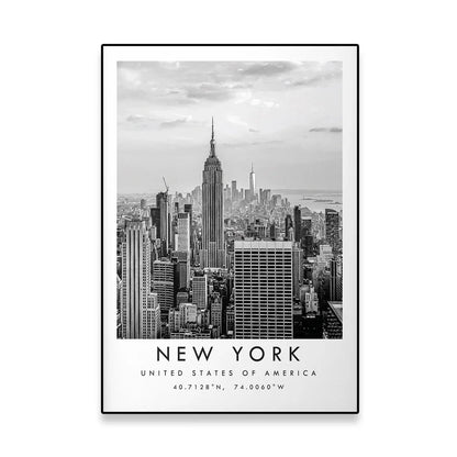 Empire State Building Poster | New York City Skyline | Iconic NYC Landmark | USA Architecture Decor